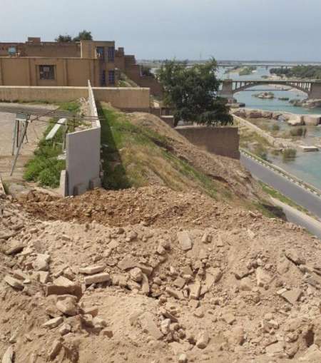 یک بنای قاجاری دردزفول تخریب شد